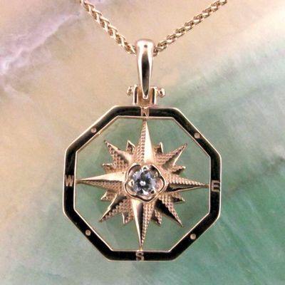 Personalized Mens Gold Steel Detailed Compass Engravable Pendant – The  Steel Shop